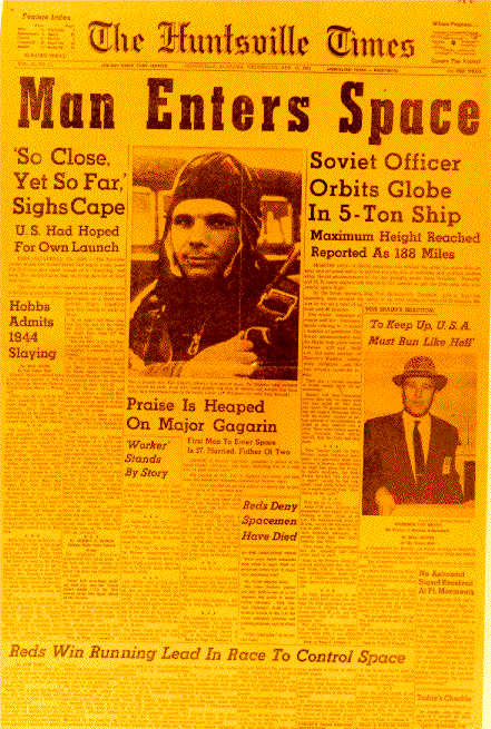 Man Enters Space