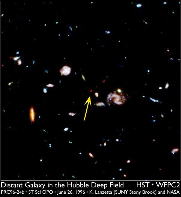 A Distant Galaxy in the Deep Field
