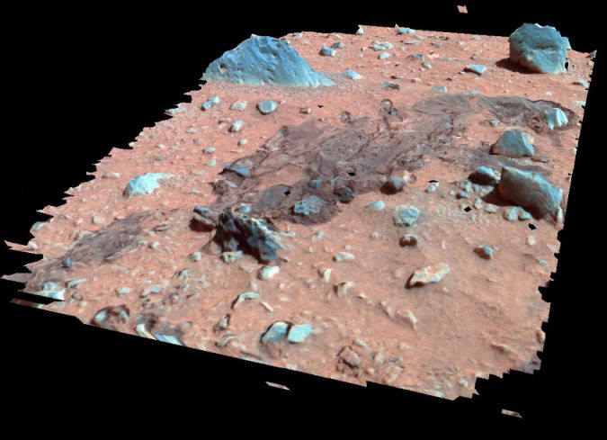 Martian Surface in Perspective