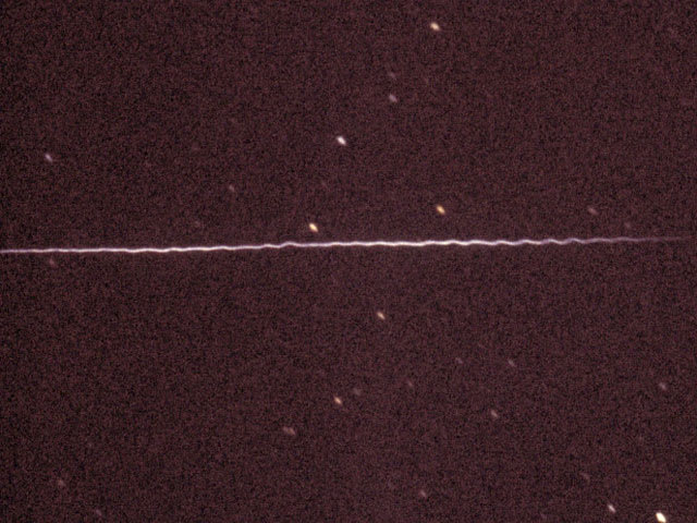 A Twisted Meteor Train