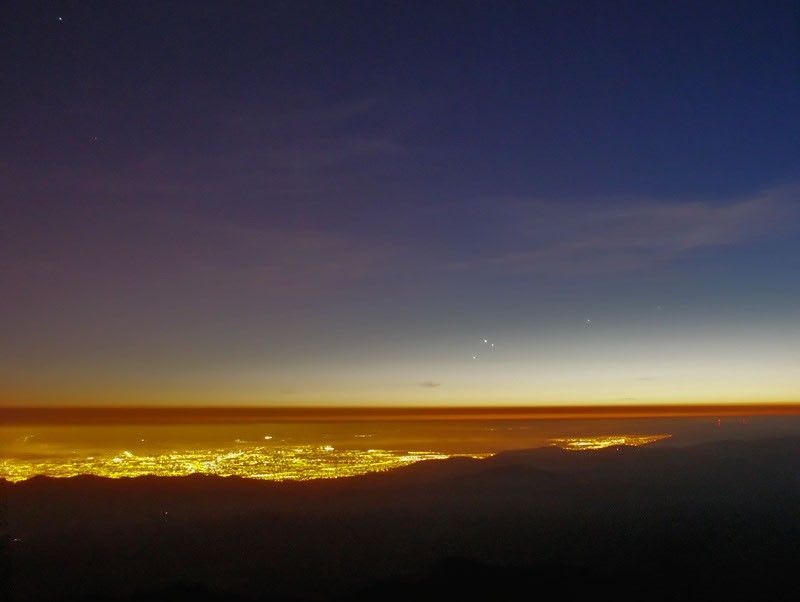 Three Planets from Mt. Hamilton