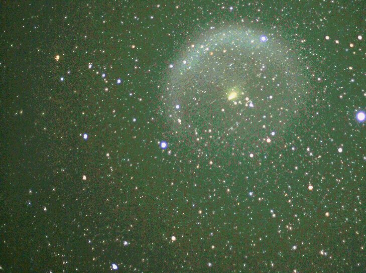 A Rocket Debris Cloud Drifts