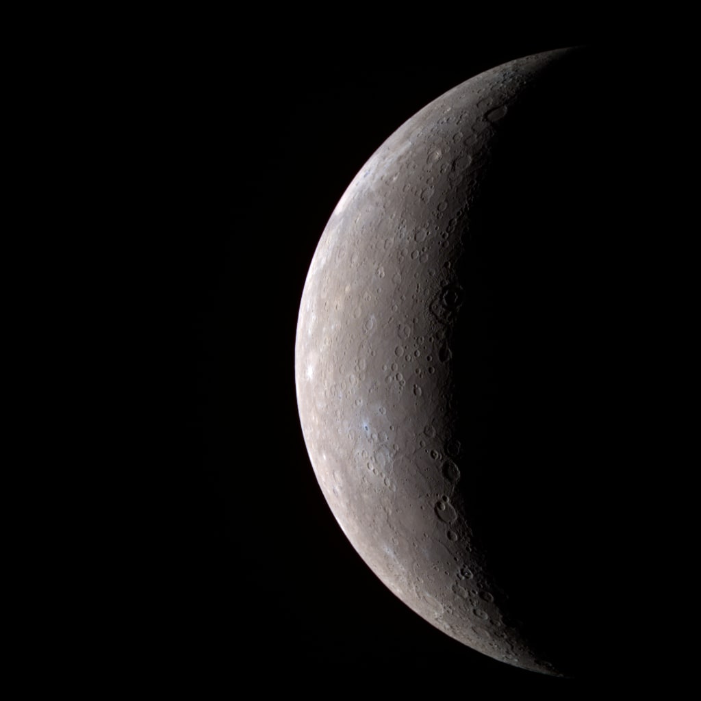 Crescent Mercury in Color