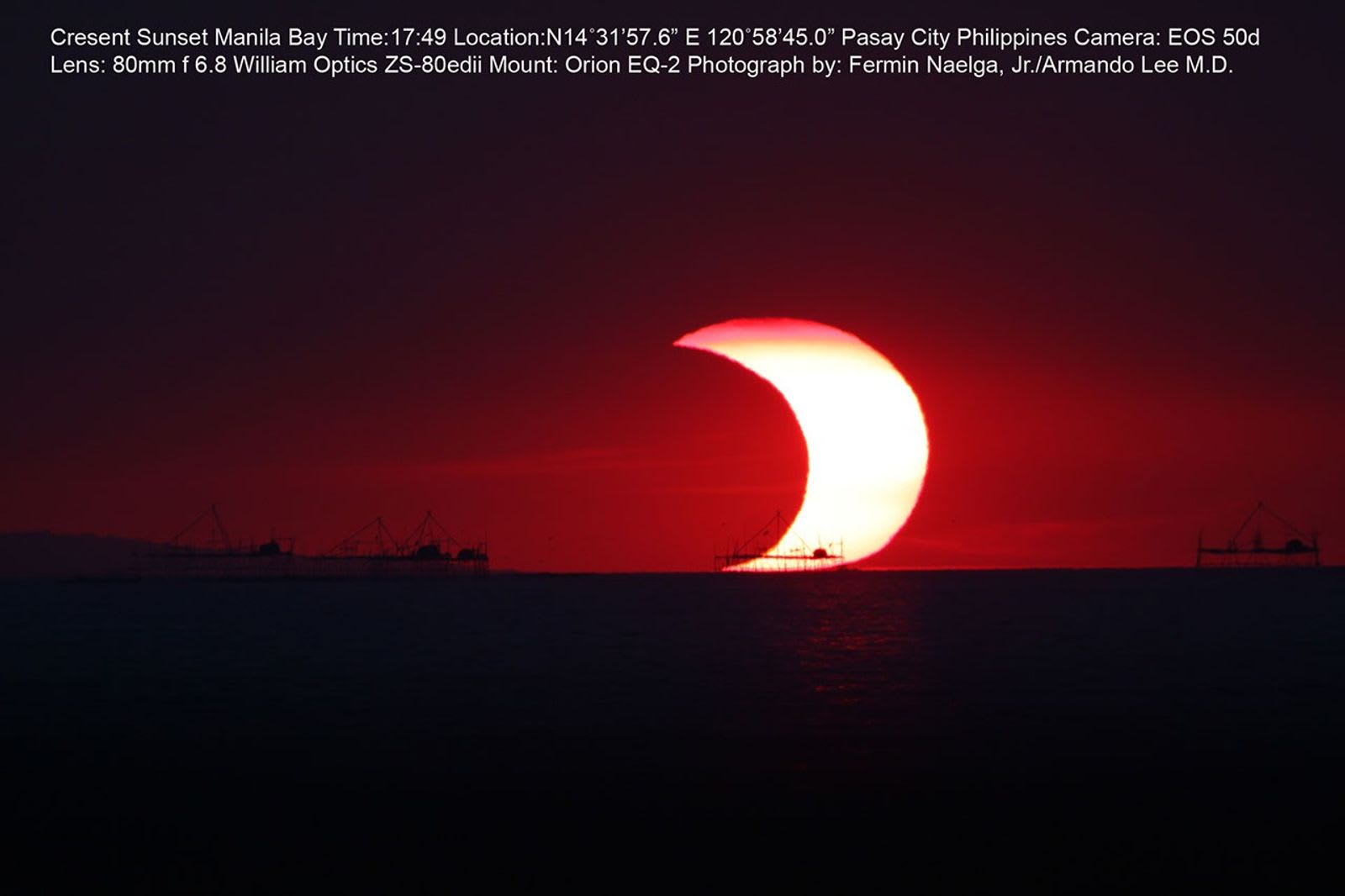 A Partial Eclipse Over Manila Bay
