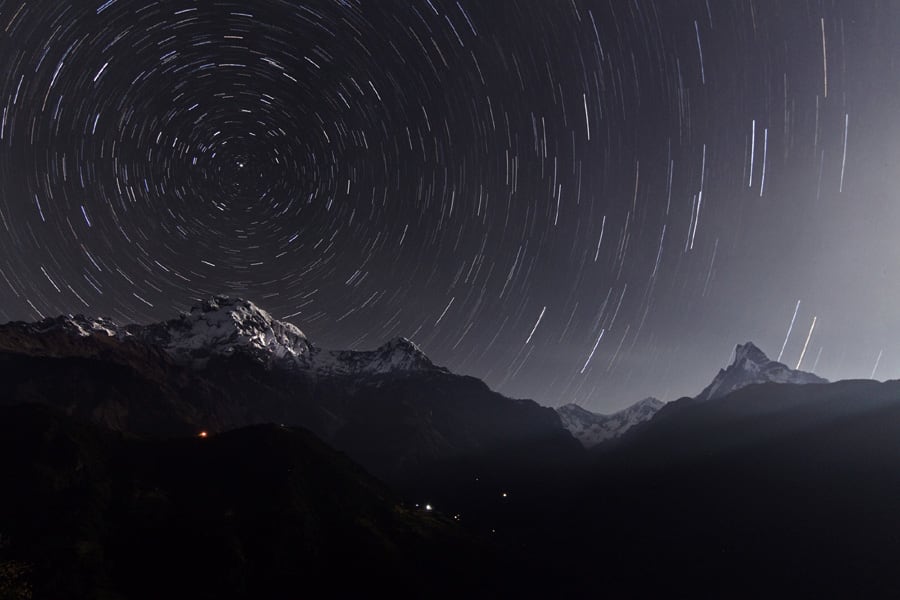 Annapurna Star Trails