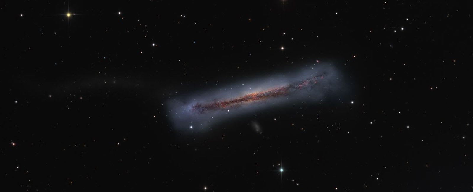 The Tail of the Hamburger Galaxy