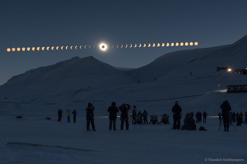 Total Solar Eclipse over Svalbard