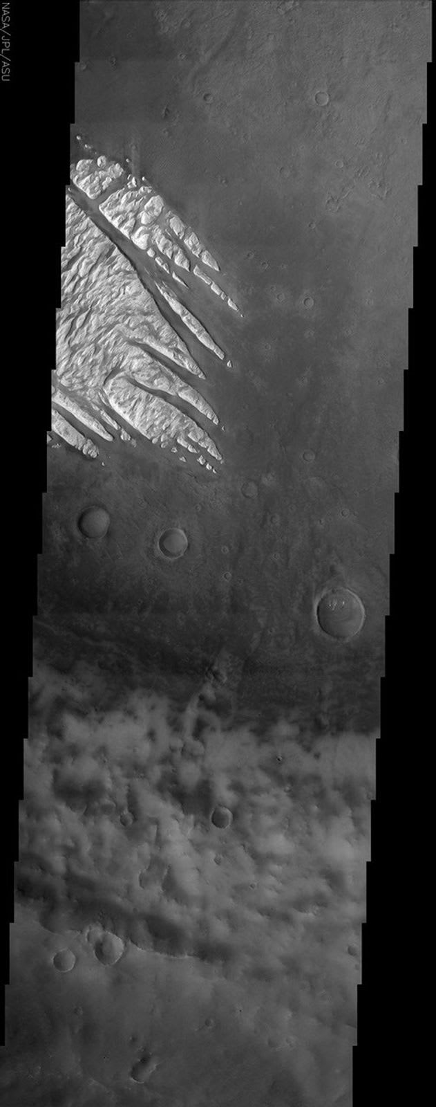 White Rock Fingers on Mars