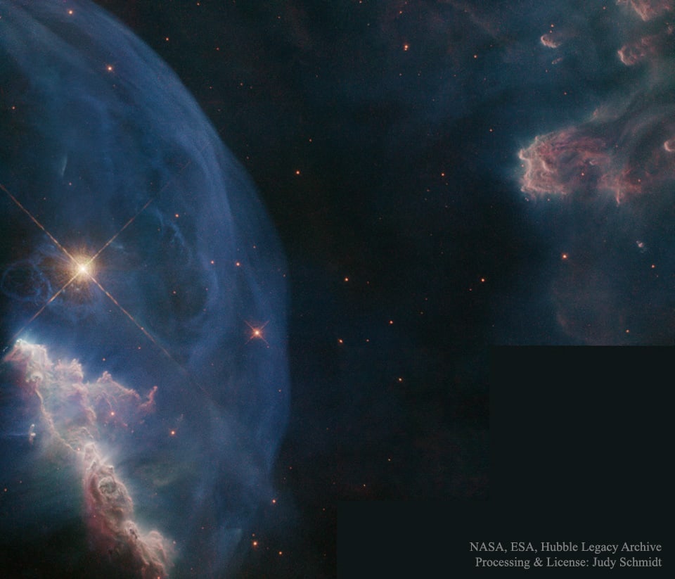 Close-up of the Bubble Nebula