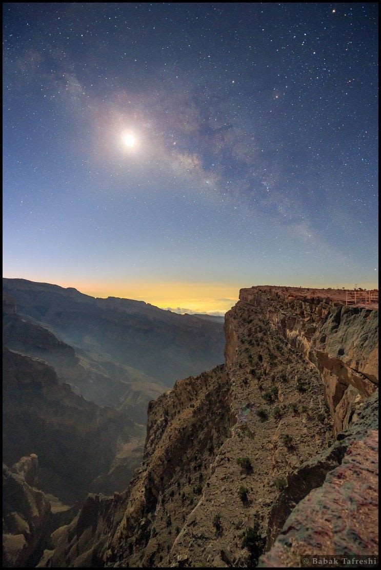 Milky Way in Moonlight