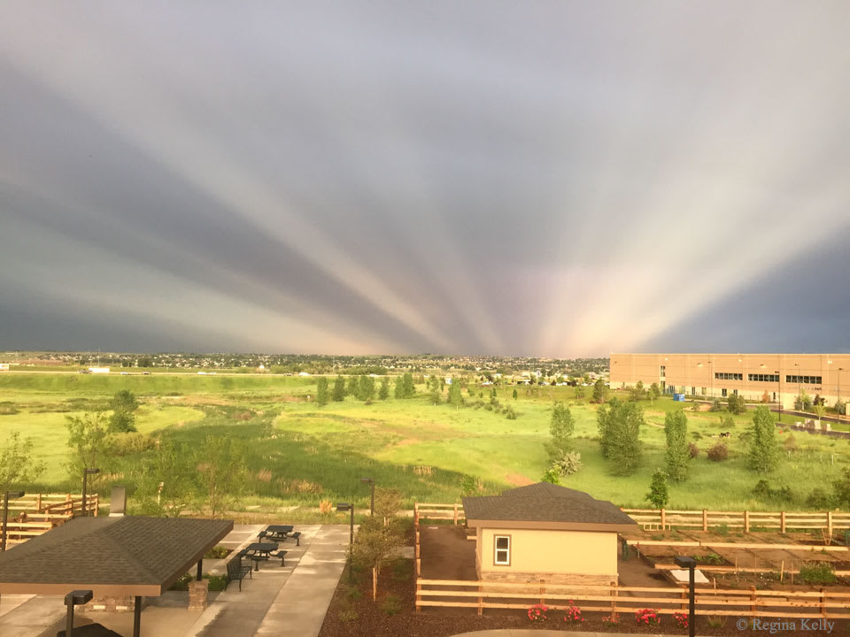 Anticrepuscular Rays over Colorado (II)