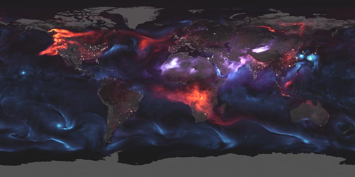 Just Another Day on Aerosol Earth