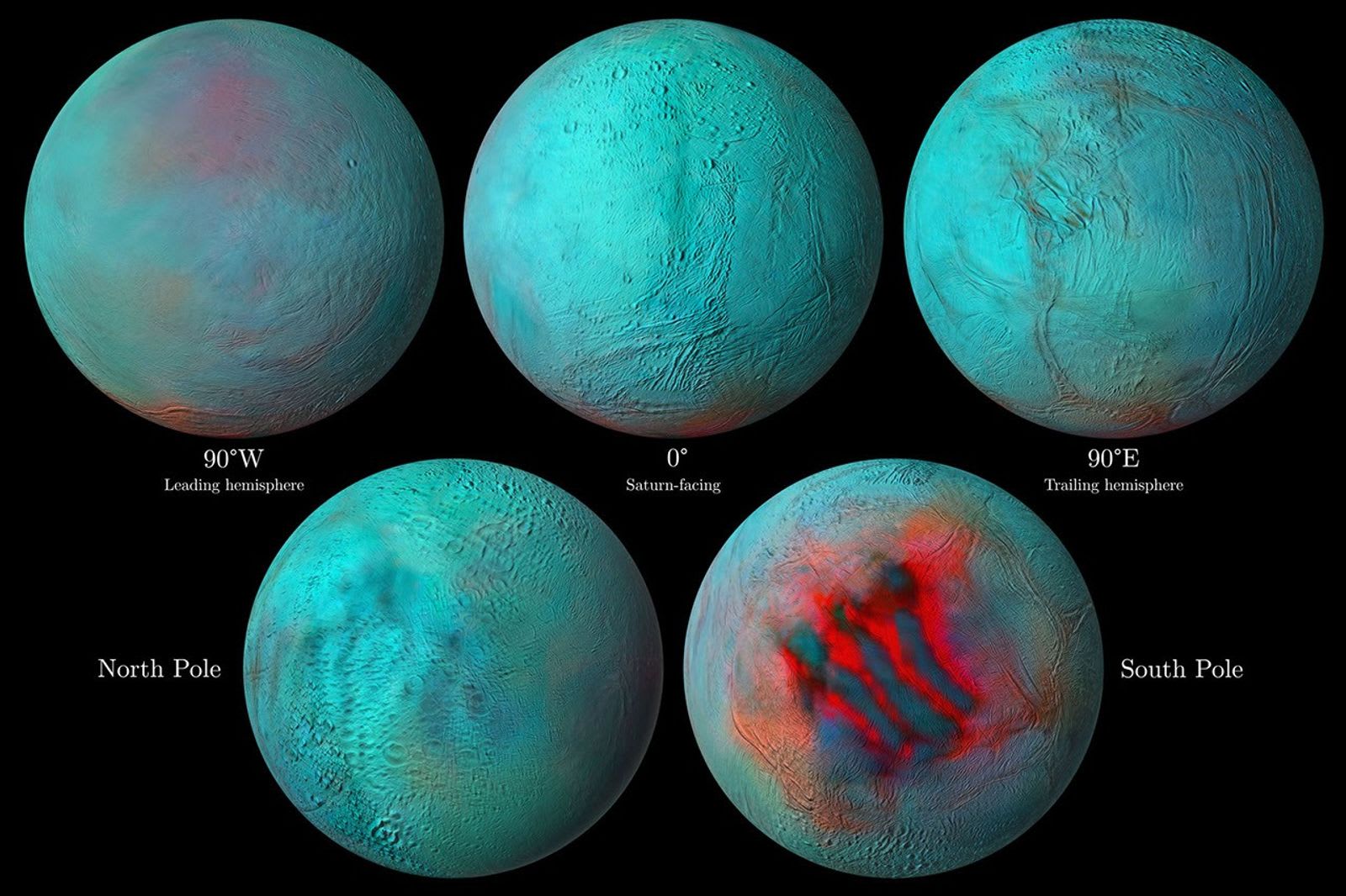 Enceladus in Infrared