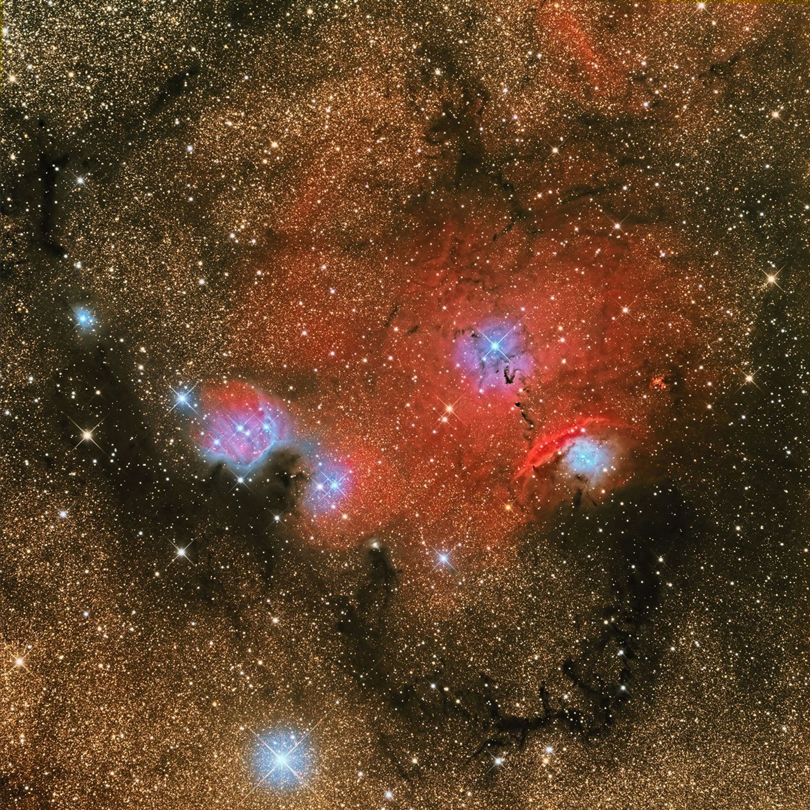 NGC 6559: East of the Lagoon