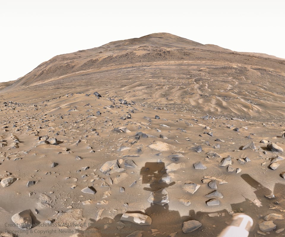 Shadow of a Martian Robot