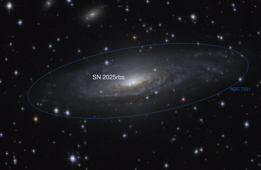 Supernova 2025rbs in NGC 7331