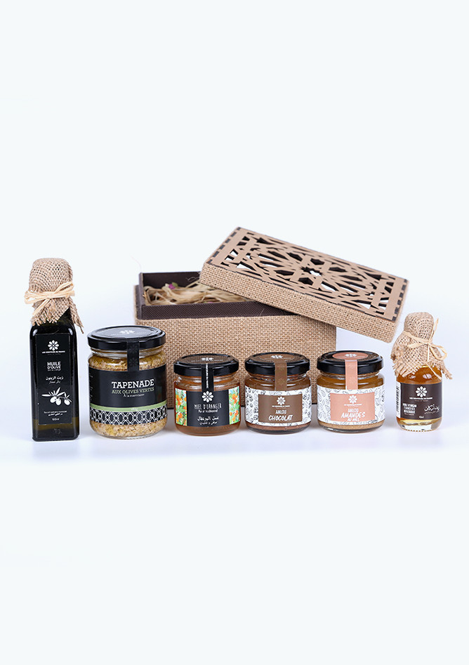 Coffret L'instant Gourmet, produit artisanal des coopératives marocaines