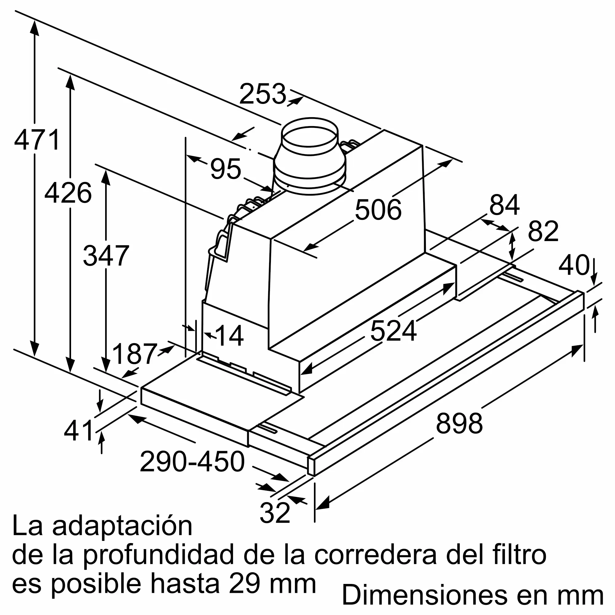 Campana Integrable BOSCH 73cm — miniatura 4