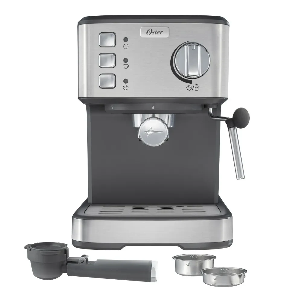 Cafetera OSTER Compacta DE 15BAR DE ACERO INOX