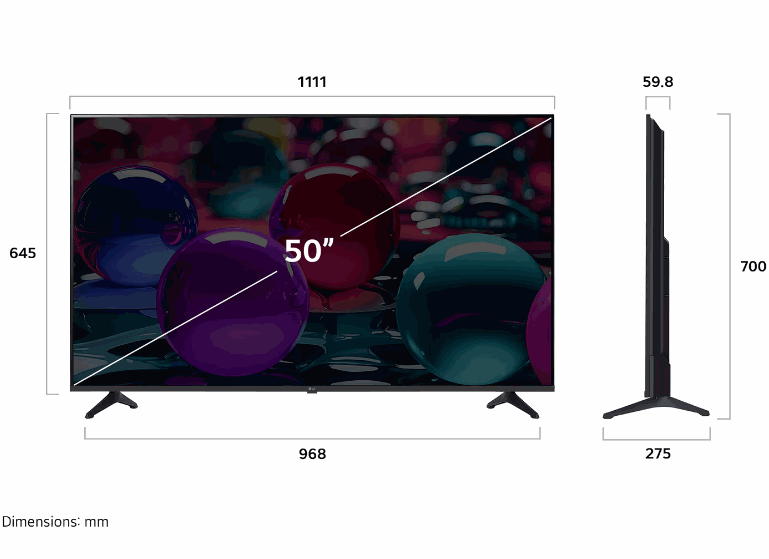 Smart TV LG UHD AI 4K de 50" — miniatura 3