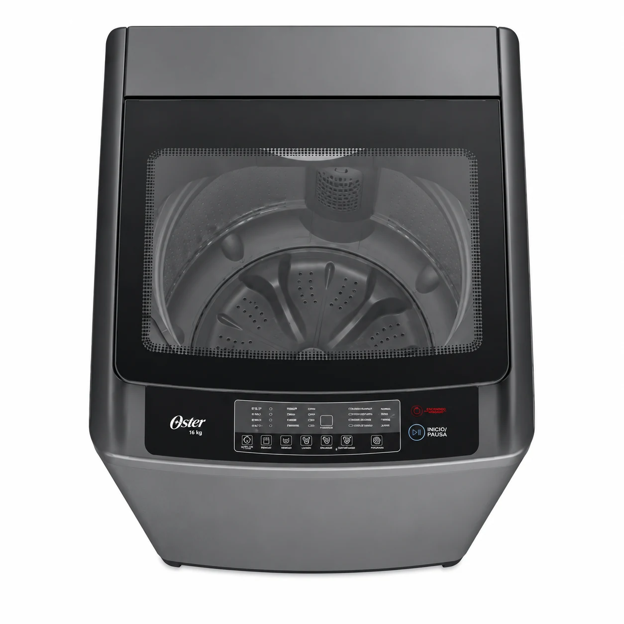 Lavadora Oster carga superior de 16Kg plata Inverter — miniatura 2