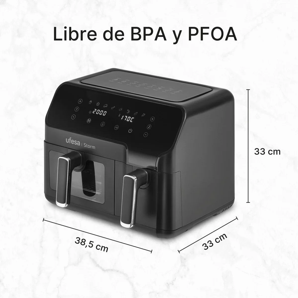 Freidora de aire doble cubeta — miniatura 3