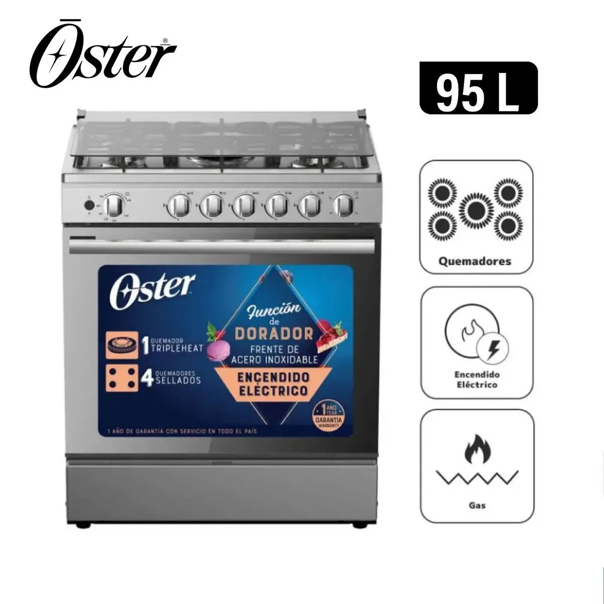 Cocina Oster 5 horn Inox