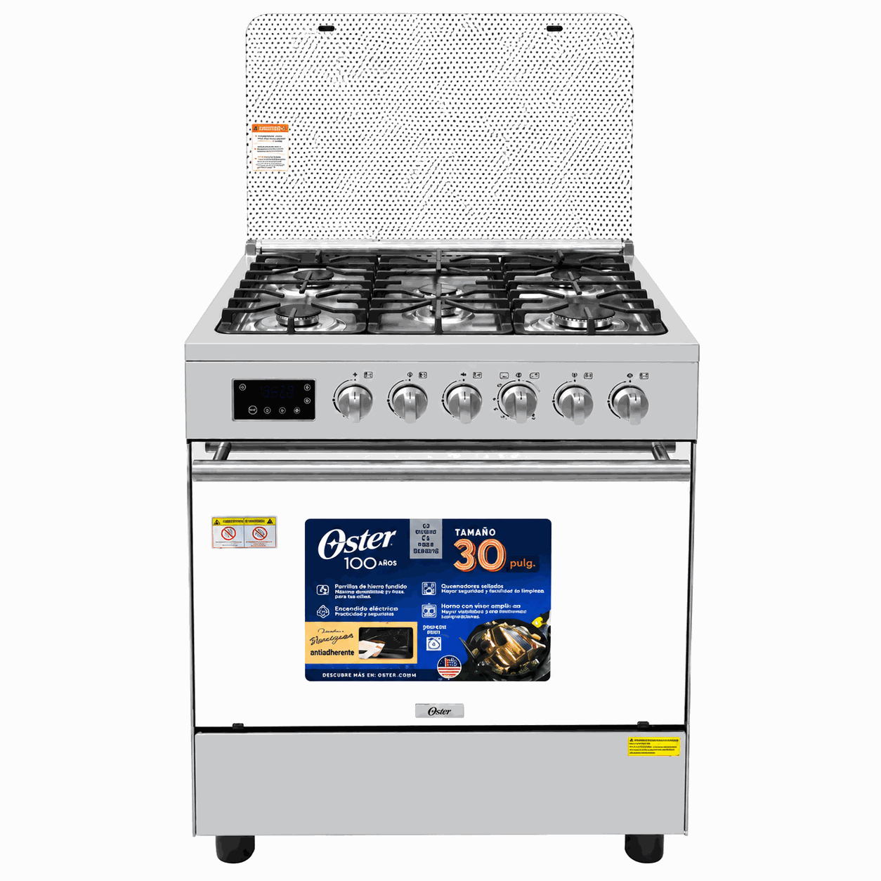 Cocina a Gas Acero Inox. Encendido grill conveccion — imagen 1
