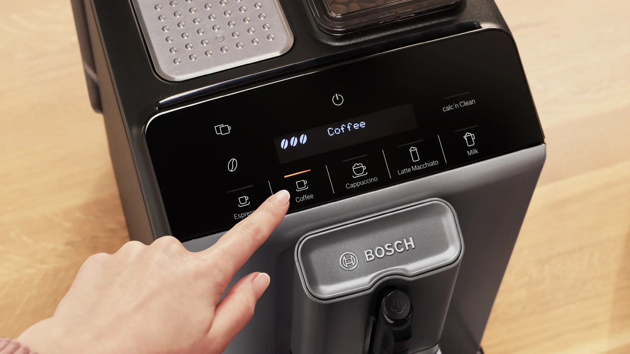 Cafetera BOSCH Superautomática Titanium Metallic — miniatura 3