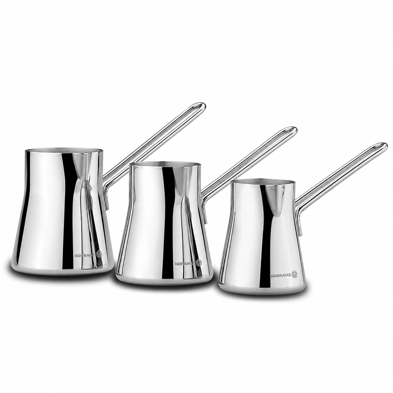 Cafetera Turca de Acero Inox. set de 4 Piezas — imagen 1