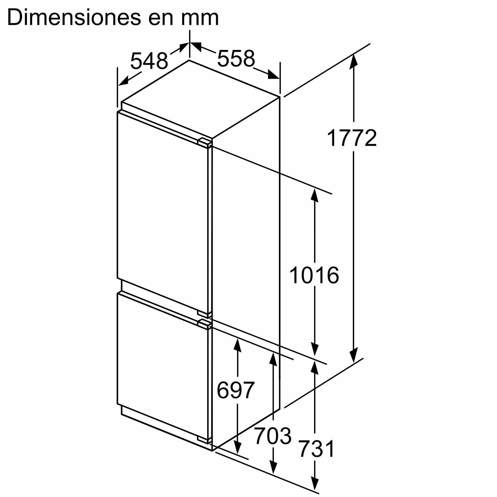 Refrigerador Combi Integrable BOSCH — miniatura 7