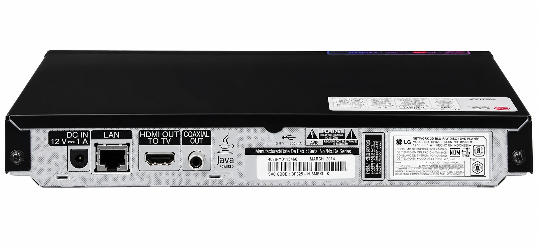Reproductor Blu-Ray LG  3D. — miniatura 2
