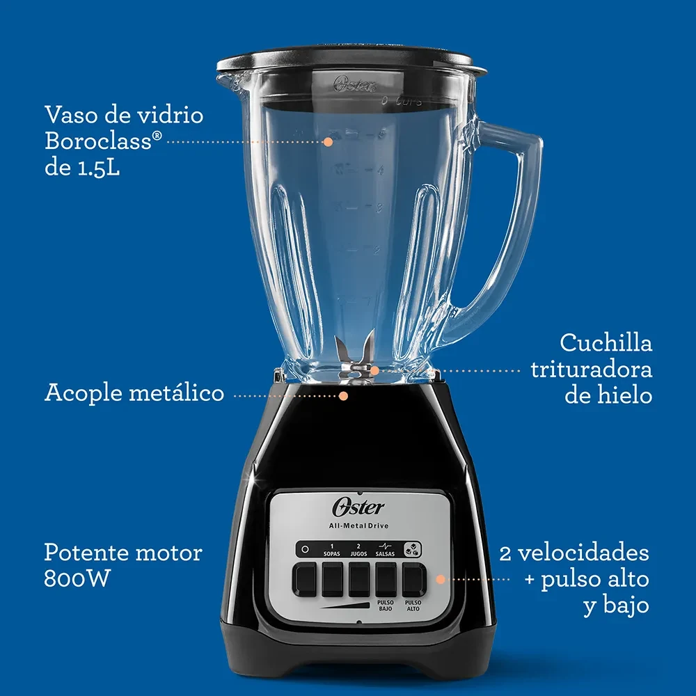 Licuadora OSTER 2 velocidades Negro — miniatura 4