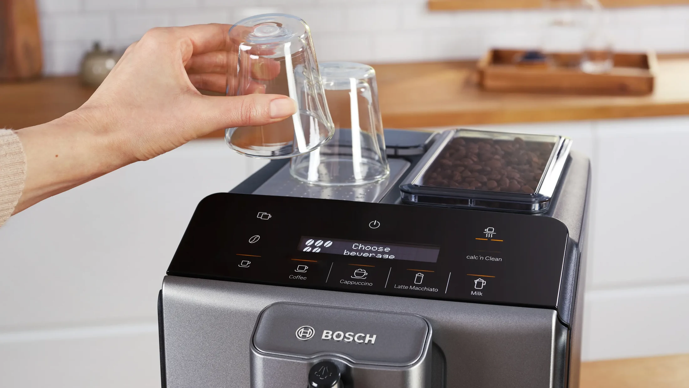 Cafetera BOSCH Superautomática Titanium Metallic — miniatura 5