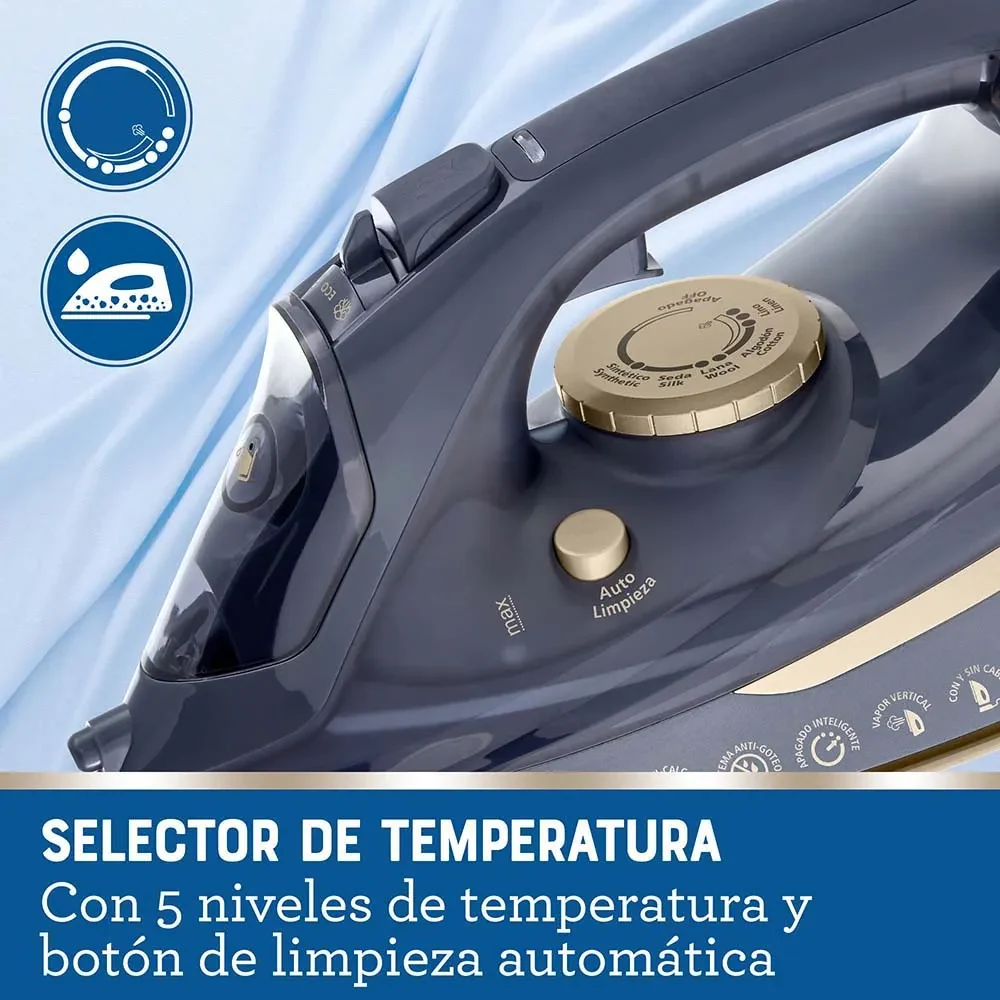 PLANCHA  A  VOPAR  INALAMBRICA  COLOR  AZUL — miniatura 5