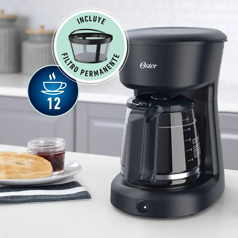 CAFETERA  DE  FILTRO  12  TAZAS  NEGRA — miniatura 2
