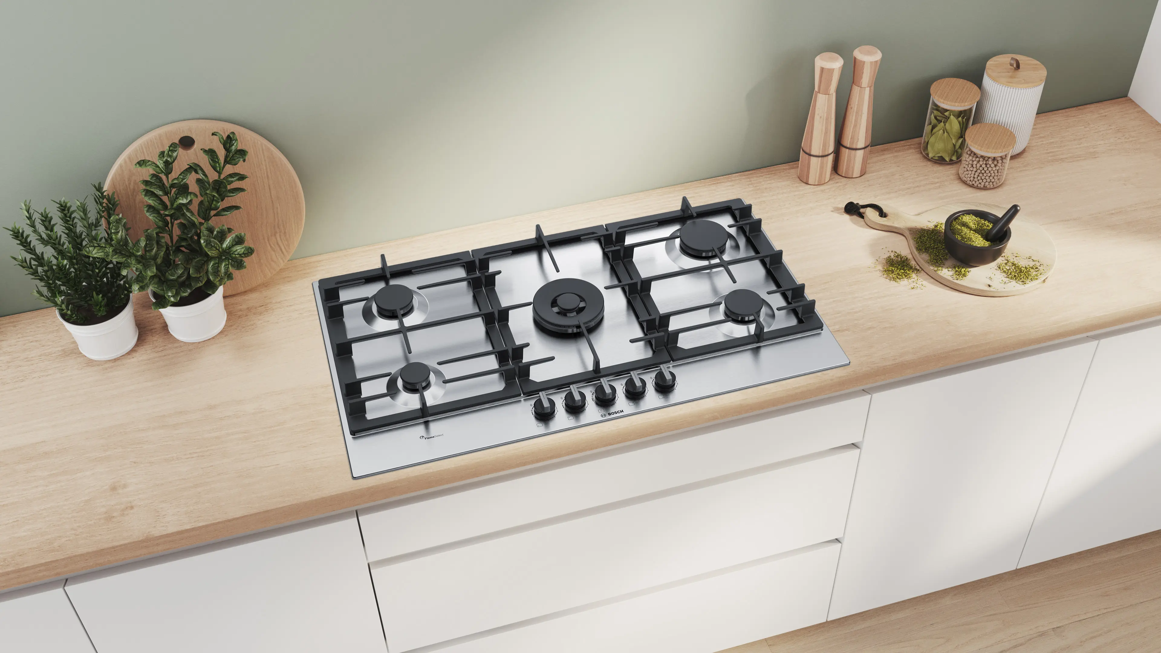 Placa Encimera Inox a Gas BOSCH — imagen 1