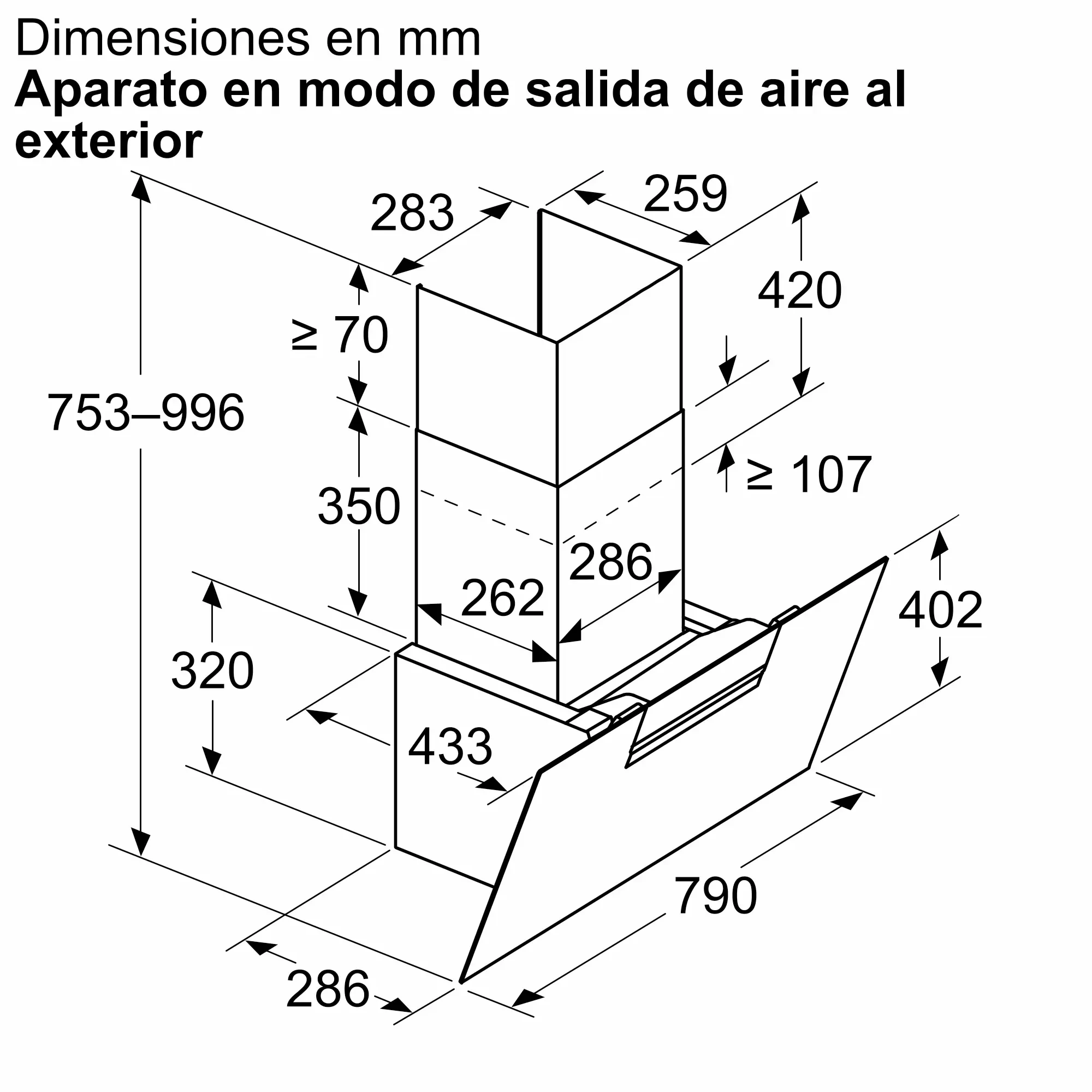 Campana Inclinada BOSCH Blanca — miniatura 4