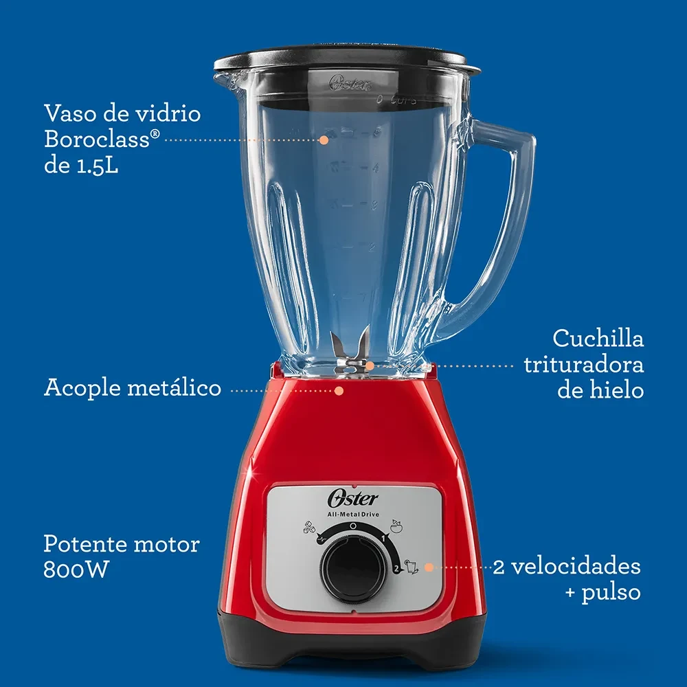 LICUADORA  550W  ROJA — miniatura 3