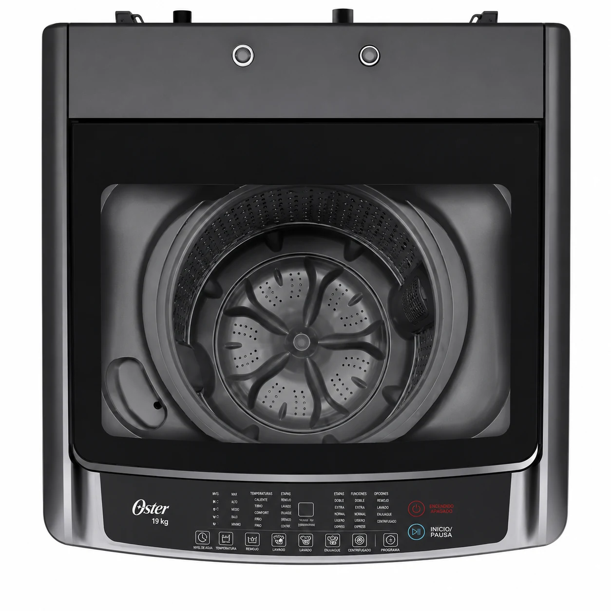 Lavadora Digital Carga Superior de 19Kg Gris Inverter — miniatura 2