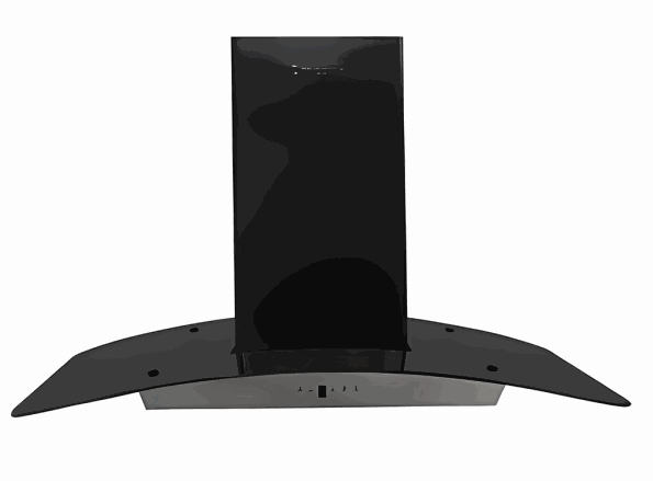 Campana Extractora de acero inox color negro