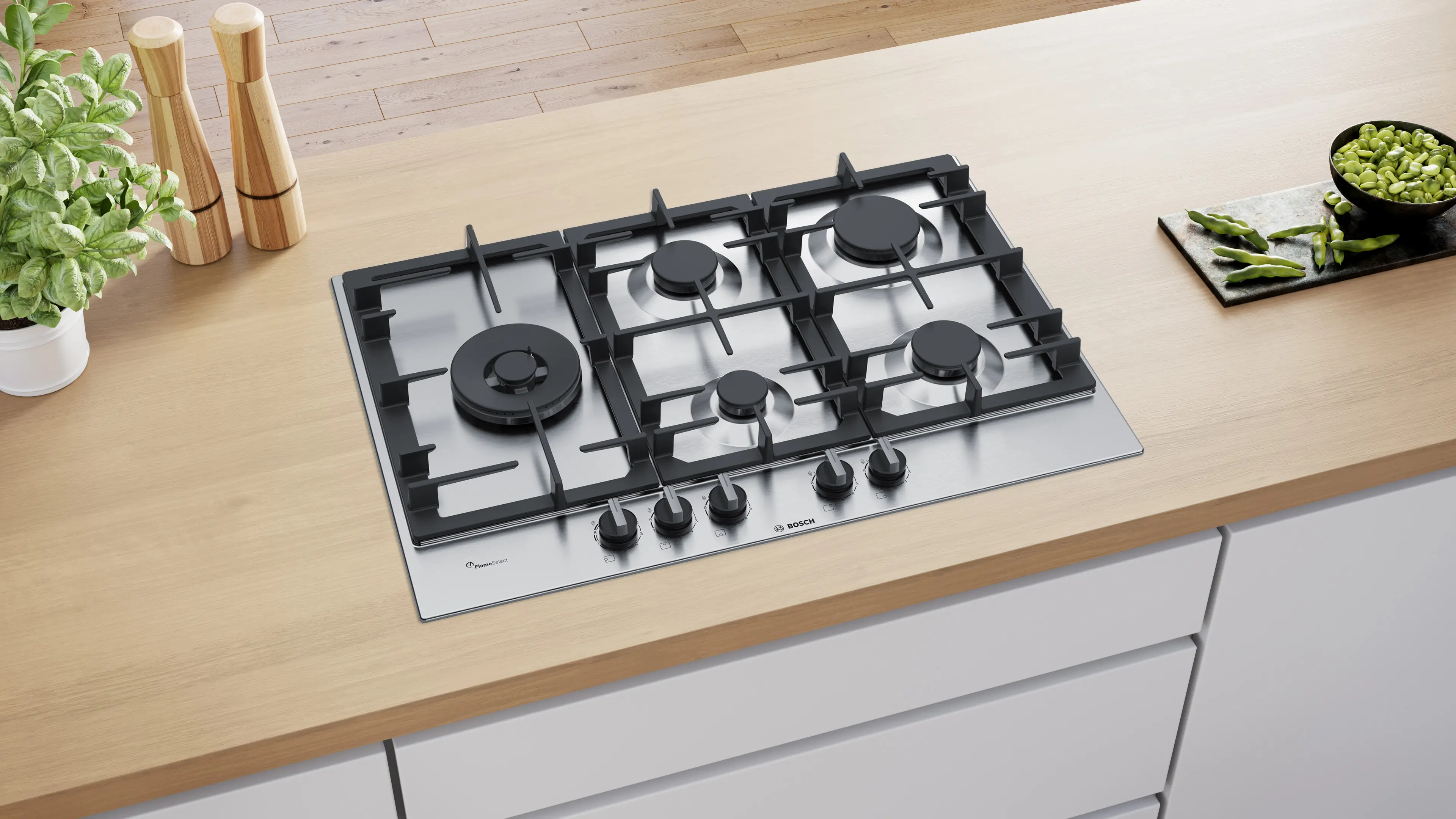 Placa Encimera Inox BOSCH 75cm