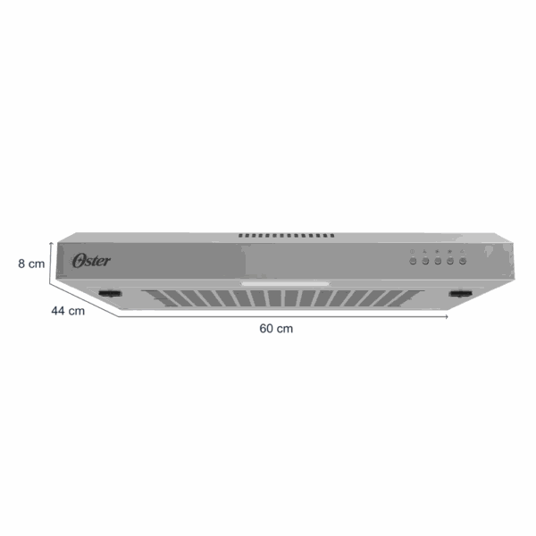 Campana Extractora  24" filtro carbon inox contro mecanico  220V  50HZ — miniatura 3