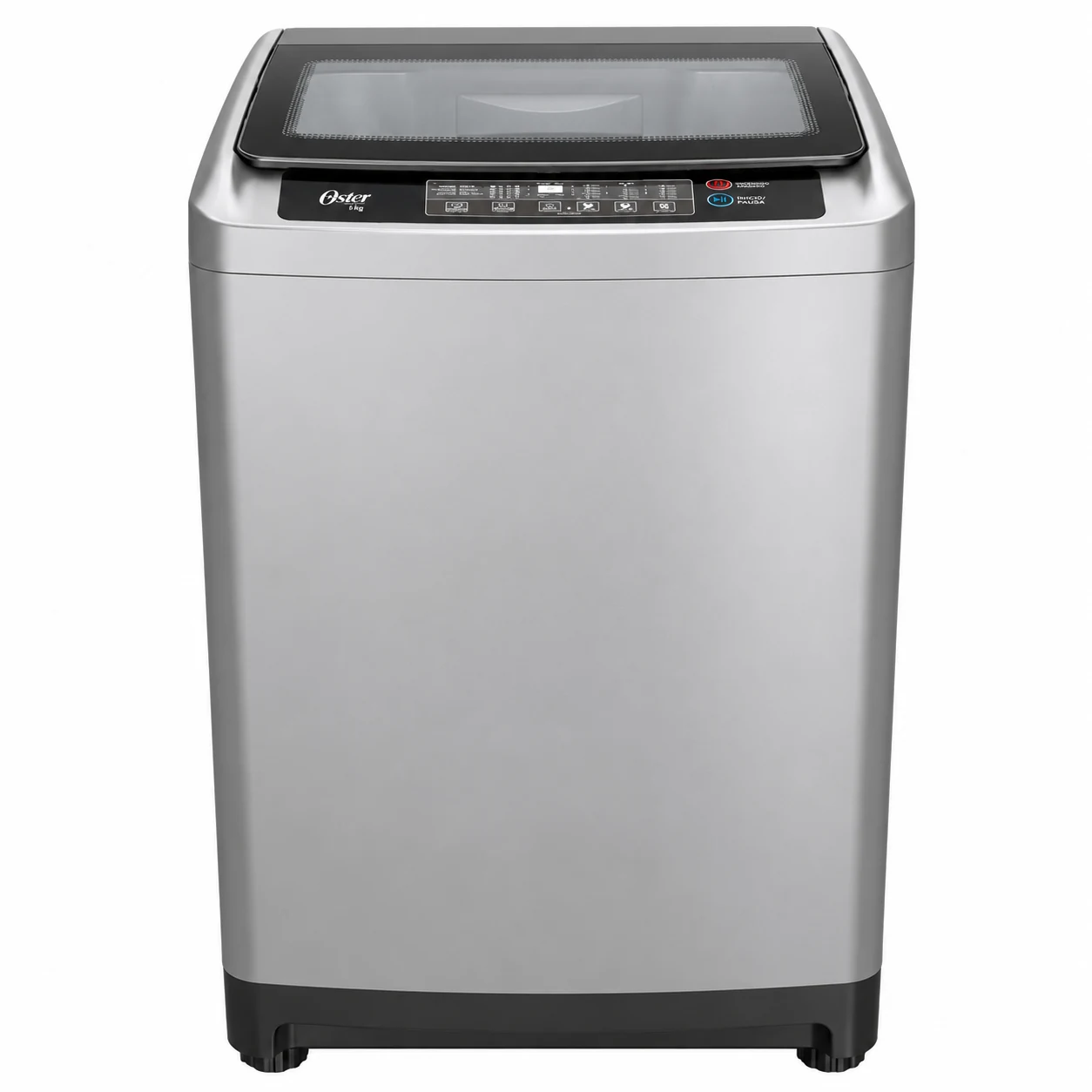 Lavadora Oster carga superior de 16Kg plata Inverter — imagen 1