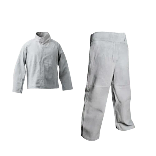 CONJUNTO DOS PIEZAS PARA SOLDADOR DE CUERO CROMO