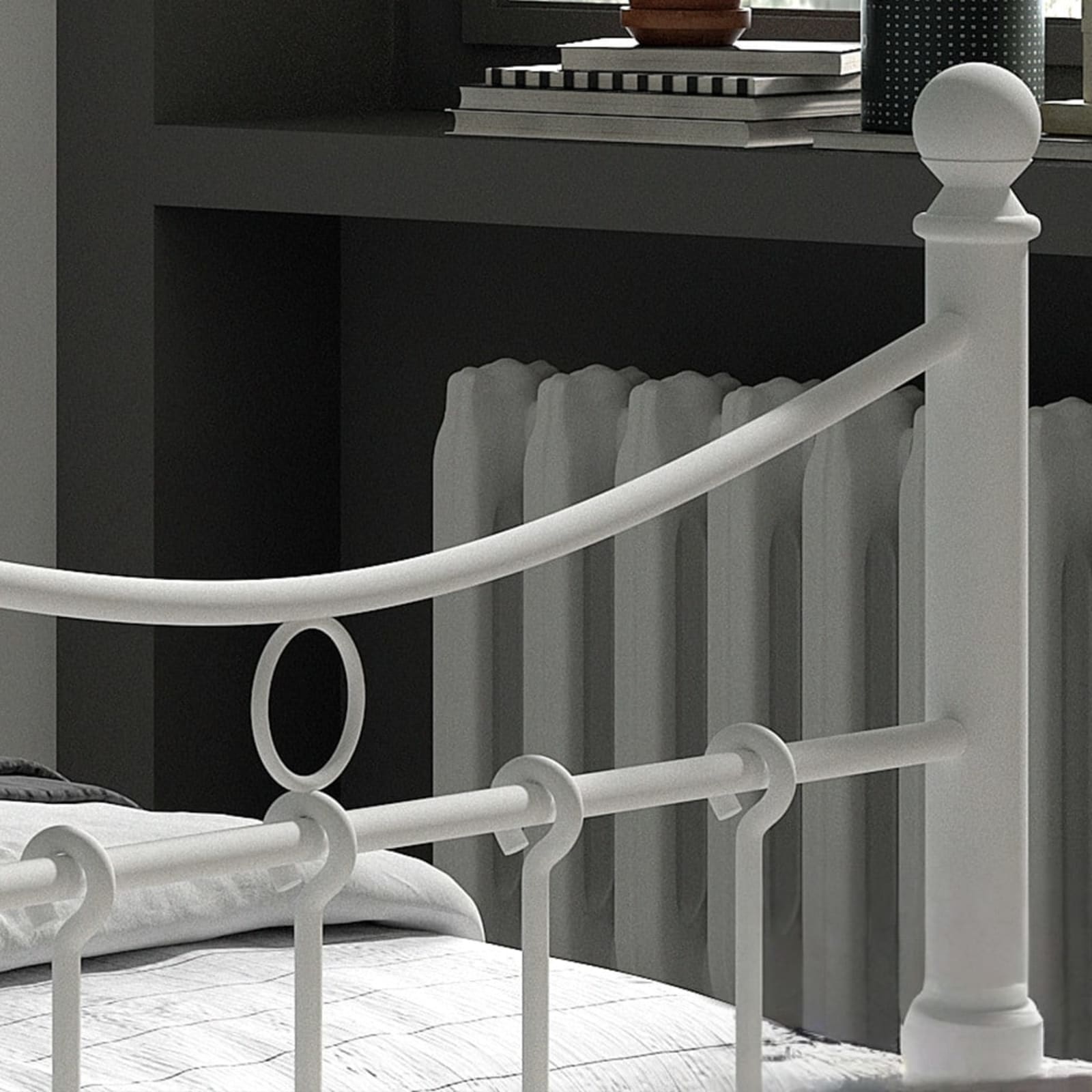 Bed 'Sacha' 90×200 met lattenbodem Wit — 3