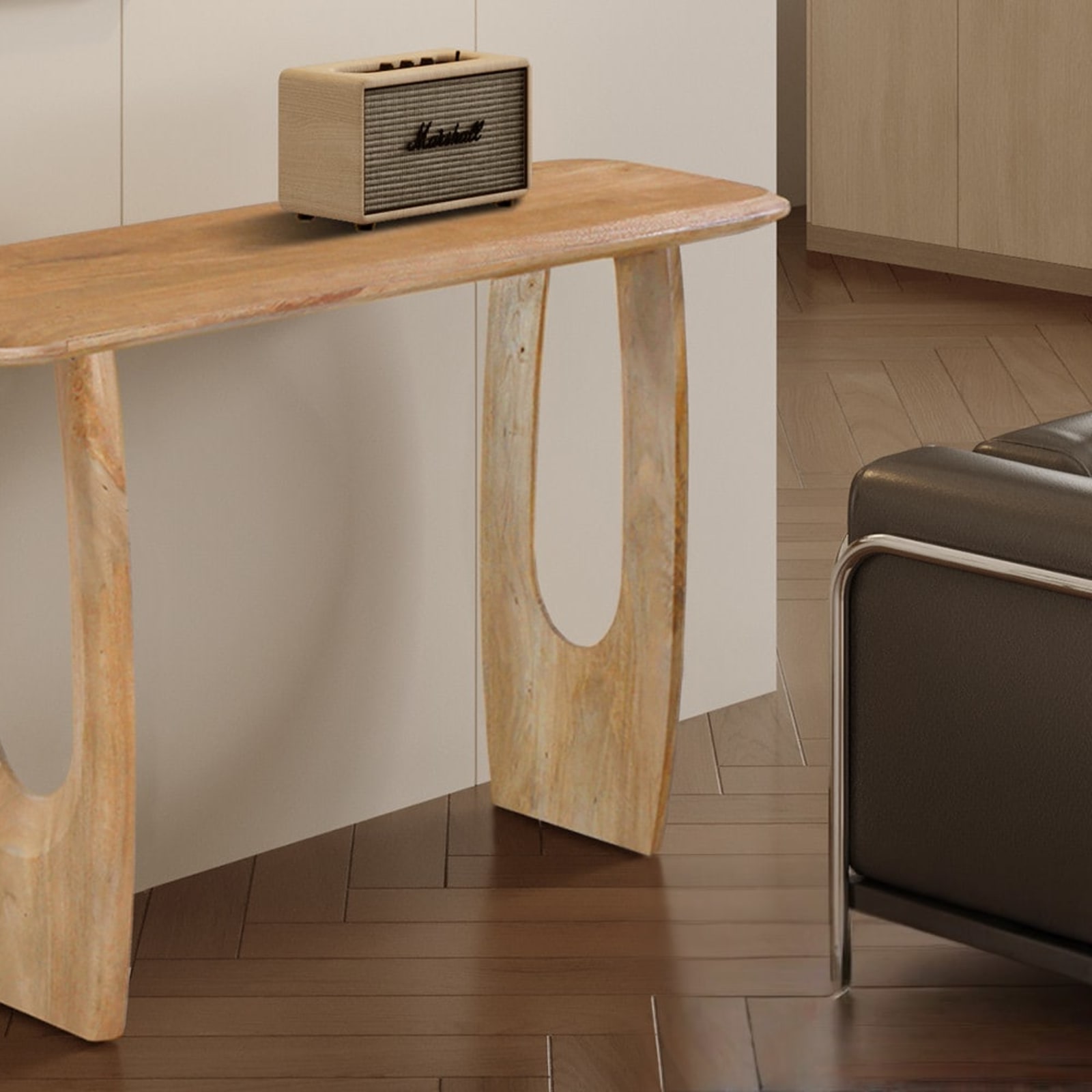 Console 'Braga' Deens Ovaal Mango hout Amandel — 3
