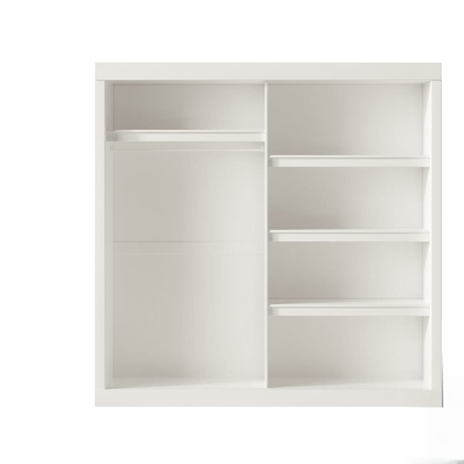 Kledingkast 'Mike' 2 Schuifdeuren, 1 Spiegeldeur Wit — 5