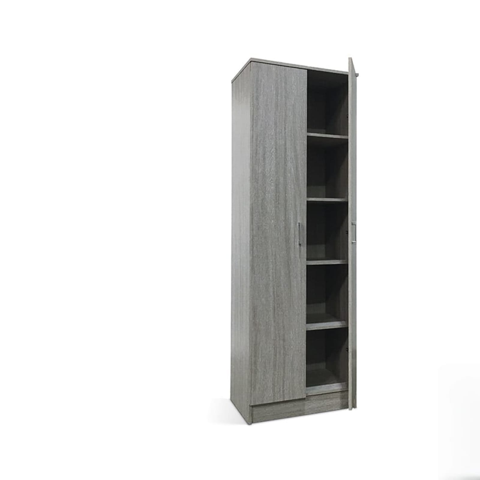 Opbergkast 'Ray' 2 deuren en 4 legplanken 60 cm Grijze eik — 5