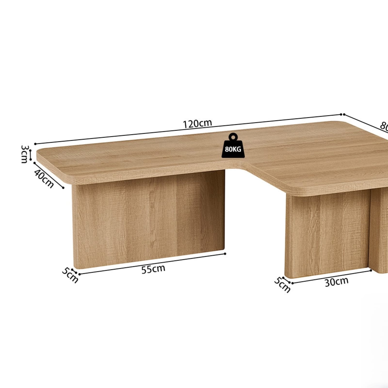 Salontafel 'Arallo' Decor Eik Naturel — 8